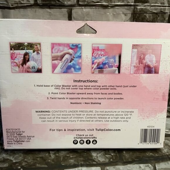Gender Reveal Powder Blaster - 'It's a Girl' ~ Set of 2 - Picture 4 of 4